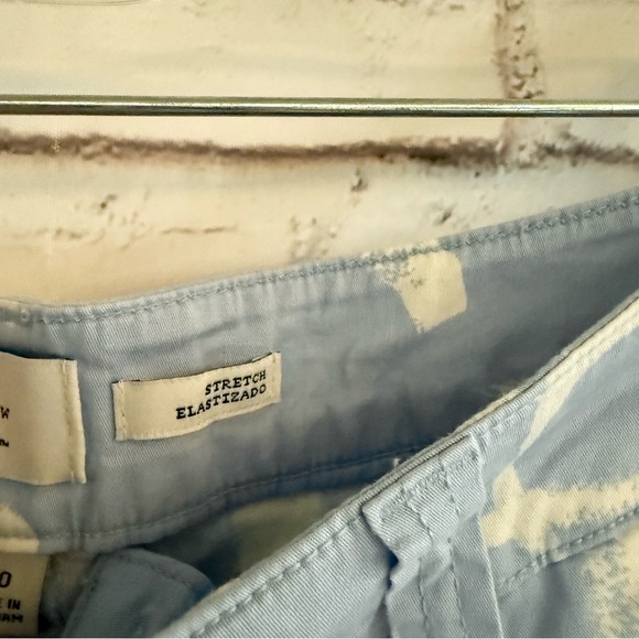 A New Day Light Blue and White Patterned Women's Shorts - Picture 4 of 6